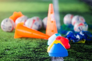 Best Soccer Training Equipment tall cones, short cones, balls
